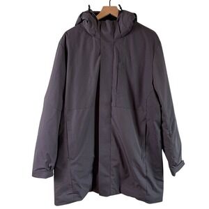 Hudson Wellesley Men's Smoke Gray Hooded Parka Jacket Size Large